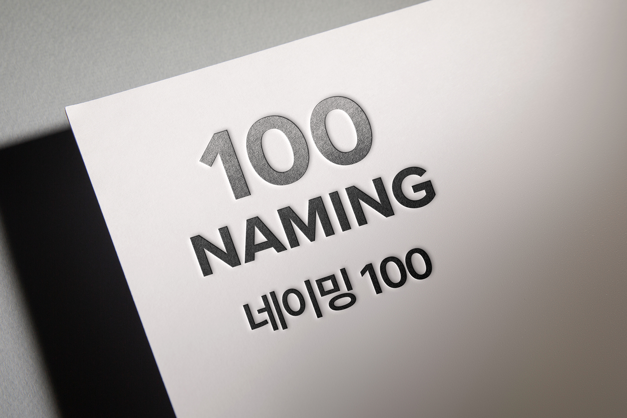 전문 네이밍 100